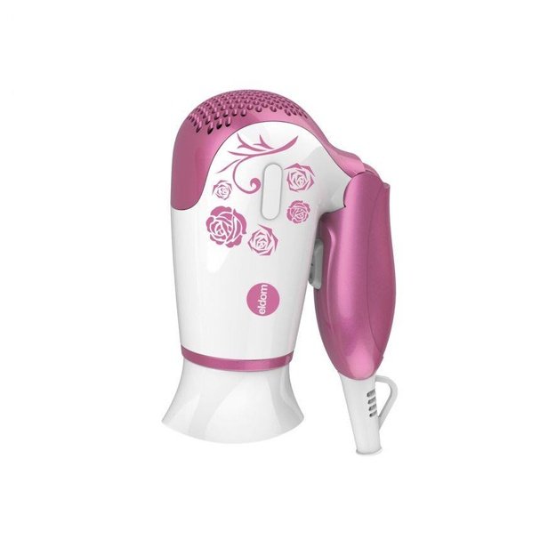 Hair dryer with a folding handle SMALL, power 1200 W, pink