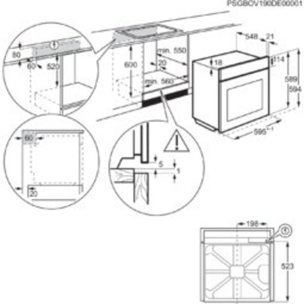 ELECTROLUX LOC9P3XZ oven