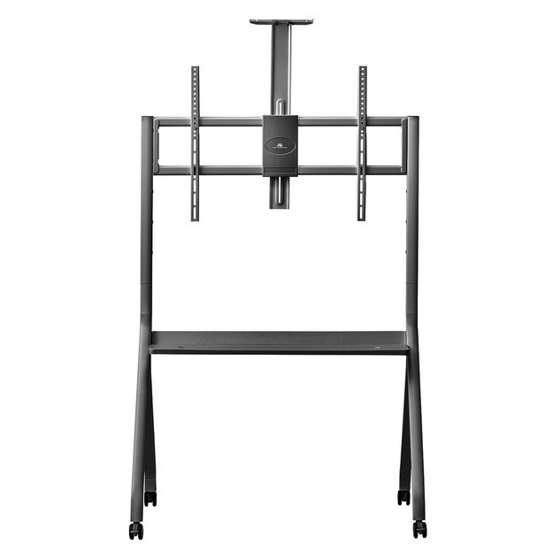 Maclean TV stand / cart, camera shelf, on casters, 55-100 , max load 120kg/10kg shelf, max. VESA 900x600, black, MC-114 B