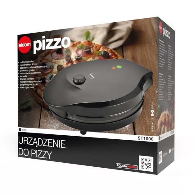 ELDOM ST1000 PIZZA MACHINE 1450W BLACK