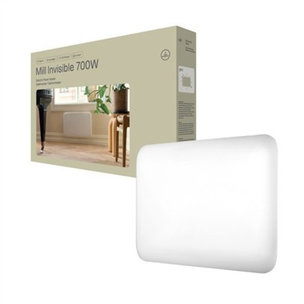 Mill Invisible Heater | IB700DN | Panel Heater | 700 W | Suitable for rooms up to 9-12 m2 | White | IPX4