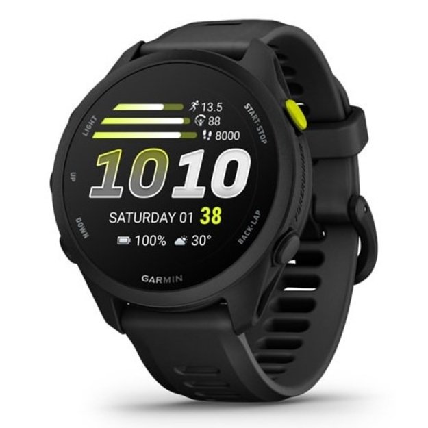 Garmin Forerunner 70 3.05 cm (1.2 ) AMOLED 43 mm Digital 390 x 390 pixels Touchscreen Black GPS (satellite)
