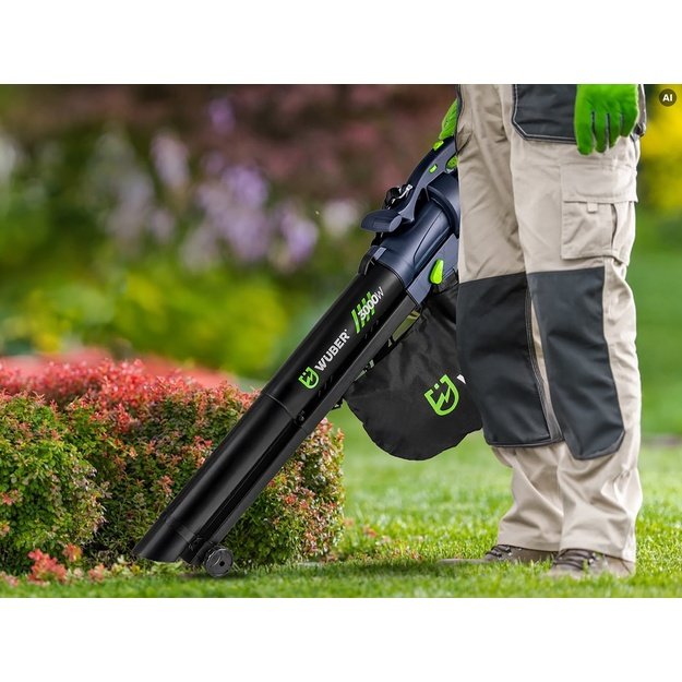 WUBER W43420 electric leaf blower 3000W with shredder 10:1