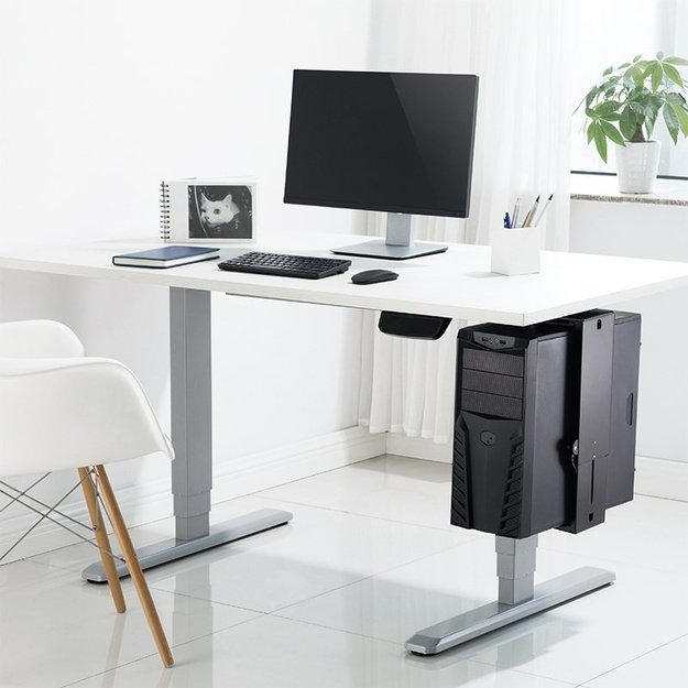 LogiLink EO0030 CPU holder Under desk CPU holder Black
