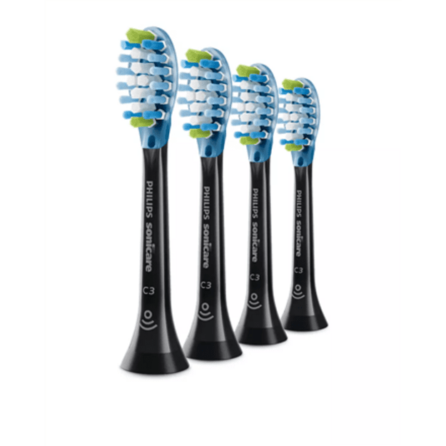 Philips C3 Premium Plaque Defence HX9044/33 4x Black sonic toothbrush heads