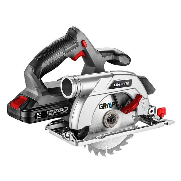 Energy+ 18V Cordless Circular Saw, Li-Ion, 165 x 20 mm Blade, Without Battery