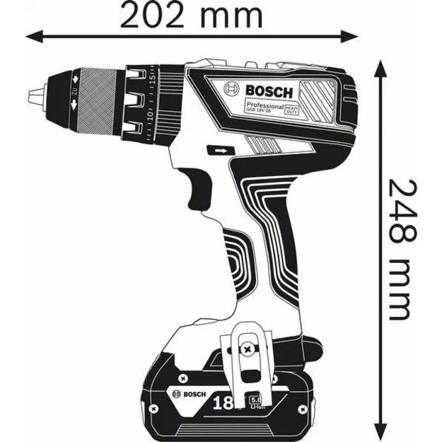 Bosch screwdriver 12 V Li-Ion 1300 RPM Black, Blue, Red