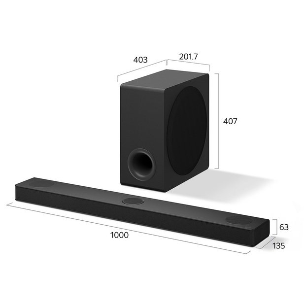 LG Soundbar 3 1 3 LG1 LG 1 S80TY (S80TY.DEUSLLK)