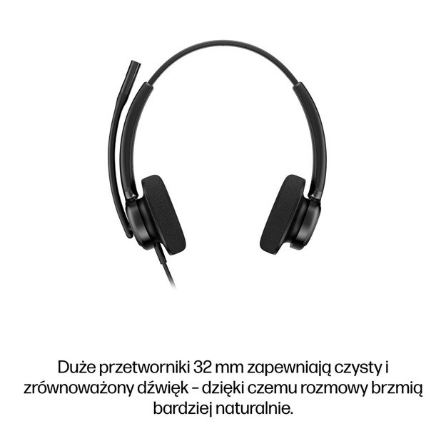 HP Poly Mission 425 Stereo USB Wired Headset Classic (Bulk)