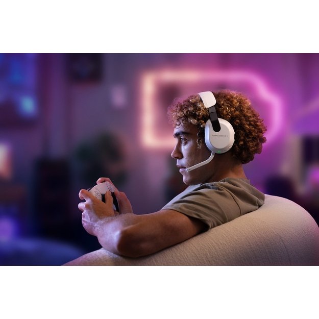 Turtle Beach Stealth 600 White PlayStation Wireless Gaming Headset with up to 80 hour Battery, 50mm Speakers and Bluetooth for