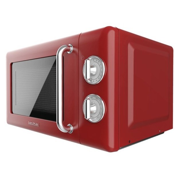 Cecotec 01710 microwave Red, Stainless steel Grill microwave Countertop 20 L 700 W