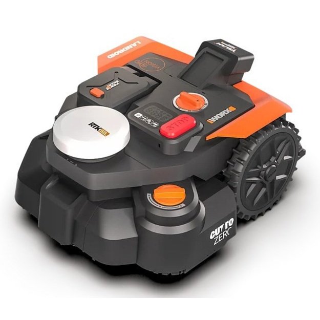 WORX WR308E lawn mower Robotic lawn mower Battery Black, Orange