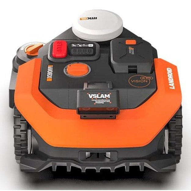 WORX WR308E lawn mower Robotic lawn mower Battery Black, Orange