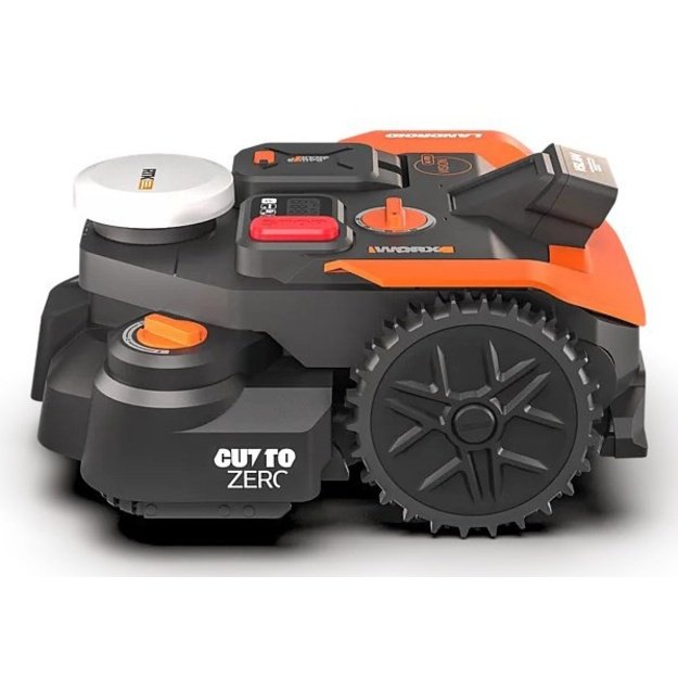 WORX WR308E lawn mower Robotic lawn mower Battery Black, Orange