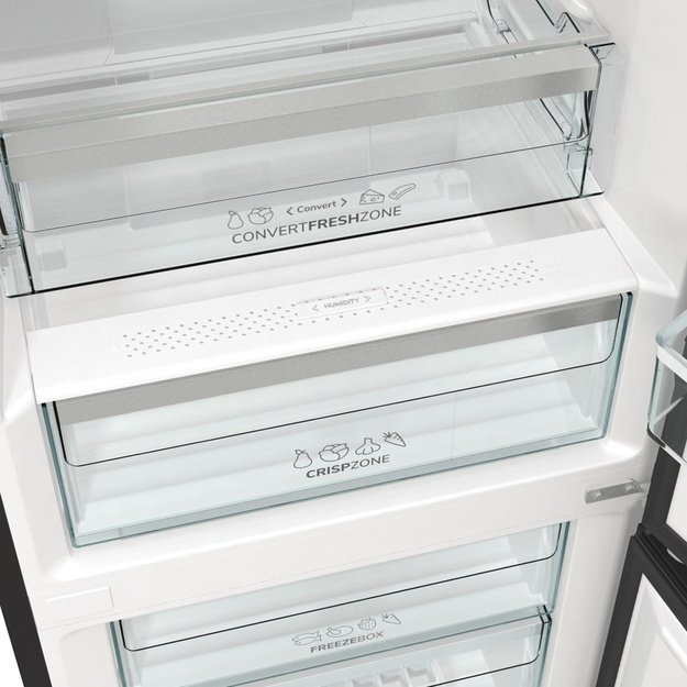 Gorenje NRK6192ABK4 fridge-freezer Freestanding 302 L E Black