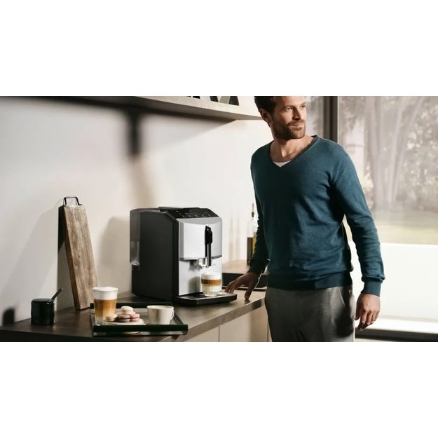 Siemens TF303E01 EQ300 espresso machine (silver, 1300W)