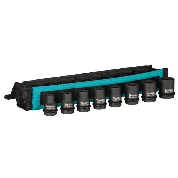 8 dalių smūginių sukimo galvų rinkinys MAKITA 1/2&quot  E-02989
