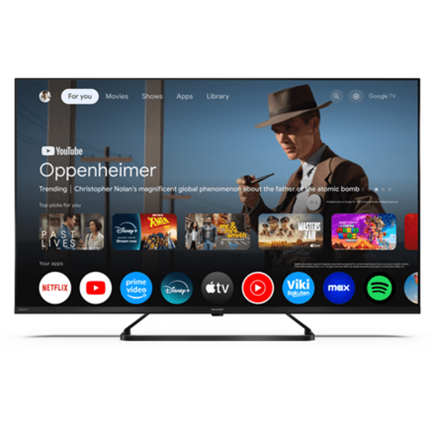 Sharp | 43HP6265E | 43 | Smart TV | Google TV | UHD | Black