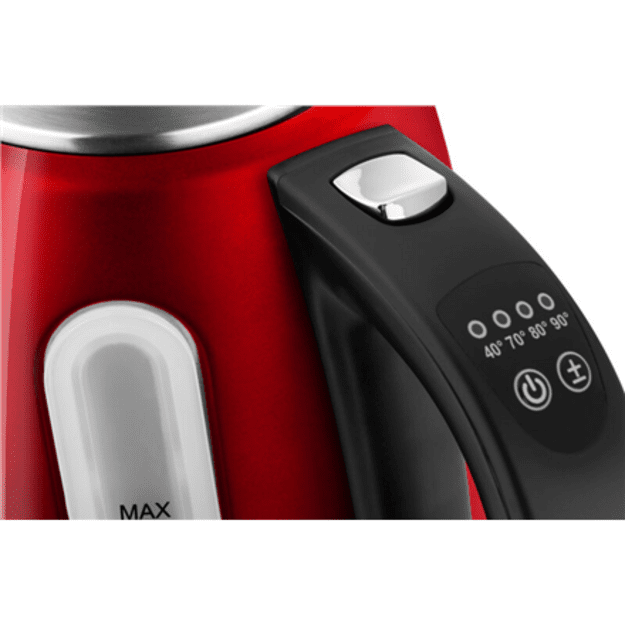 ETA | Kettle | Ela Digi ETA959890010 | Electric | 2200 W | 1.7 L | Stainless steel | 360&deg; rotational base | Red