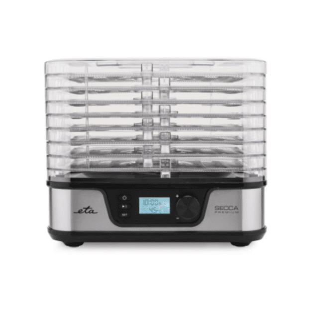 ETA Food dryer | ETA930190000 Secca Premium | Power 380 W | Number of trays 8 | Temperature control | Integrated timer | Silver