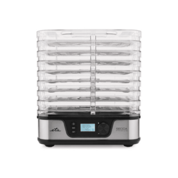 ETA Food dryer | ETA930190000 Secca Premium | Power 380 W | Number of trays 8 | Temperature control | Integrated timer | Silver