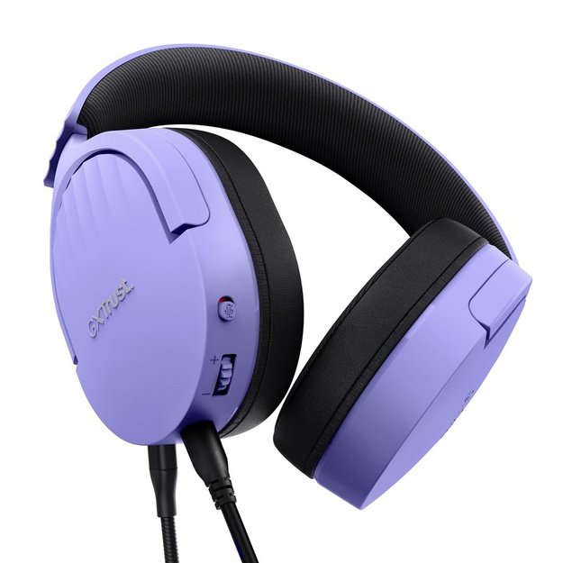 Trust GXT 489P FAYZO Headset Wired Head-band Gaming Black, Purple