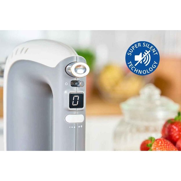 Zelmer ZHM2650 Super Silent Hand Mixer, White/Silver