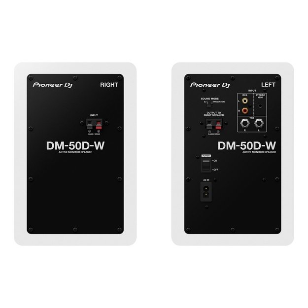 Pioneer DM-50D 2-way White Wired 50 W