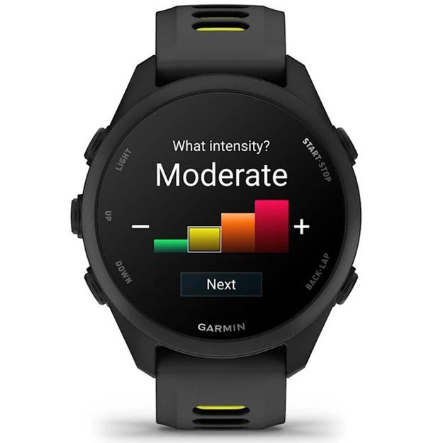 Garmin Forerunner 170 Music 3.05 cm (1.2 ) AMOLED 42 mm Digital 390 x 390 pixels Touchscreen Black GPS (satellite)