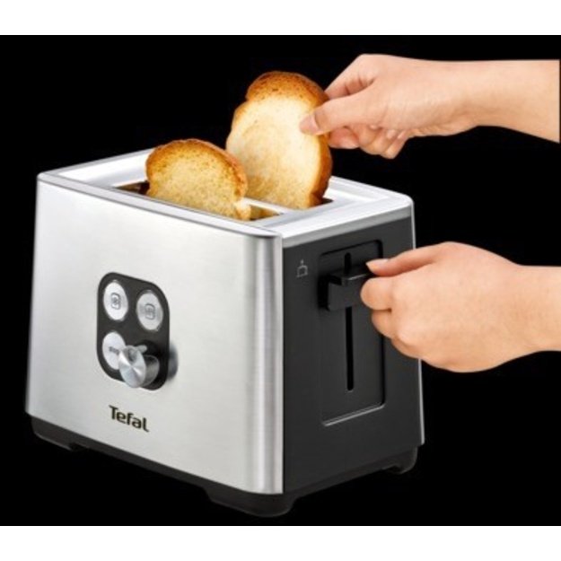 TEFAL | Toaster | Equinox TT420D30 | Power 900 W | Number of slots 2 | Housing material Stainless Steel | Stainless steel
