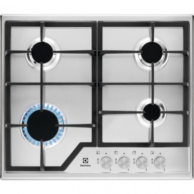 Electrolux KGS6426SX Stainless steel Built-in 59 cm Gas 4 zone(s)
