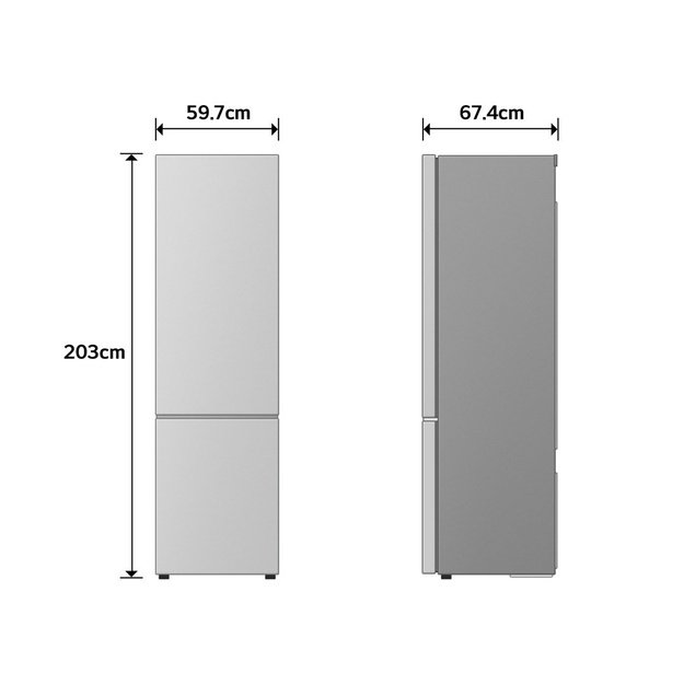 LG GBBSJ20EPY Freestanding 375 L Silver