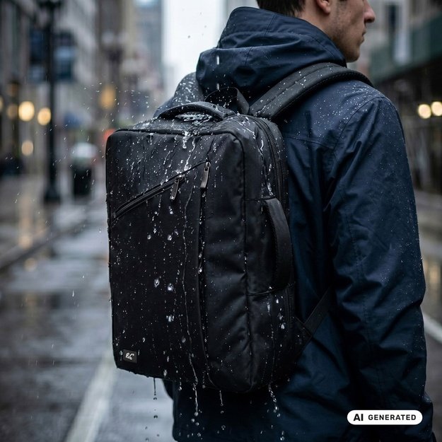 NanoRS Laptop Backpack, 15.6 , black, 43x30x10, waterproof RS203 B