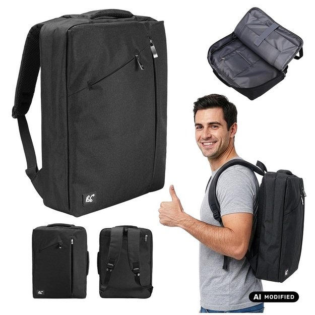 NanoRS Laptop Backpack, 15.6 , black, 43x30x10, waterproof RS203 B