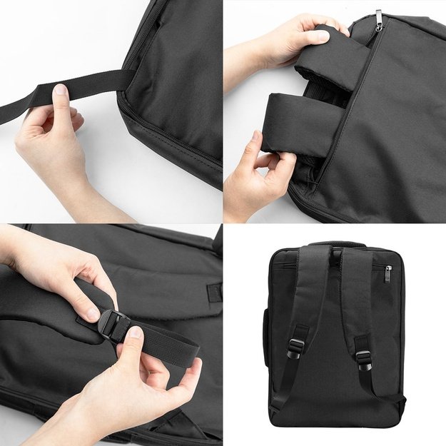 NanoRS Laptop Backpack, 15.6 , black, 43x30x10, waterproof RS203 B