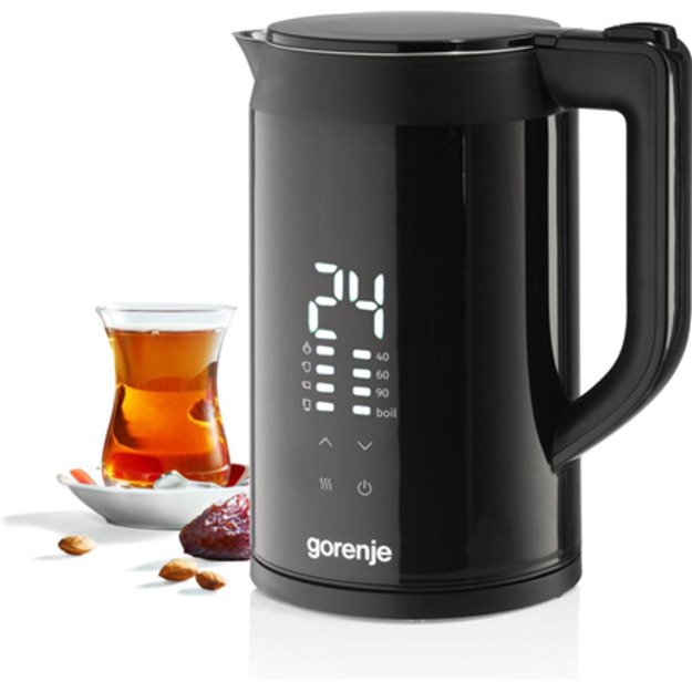 Gorenje Kettle | K17DWDII | Electric | 2200 W | 1.7 L | Stainless Steel | 360&deg; rotational base | Black 1