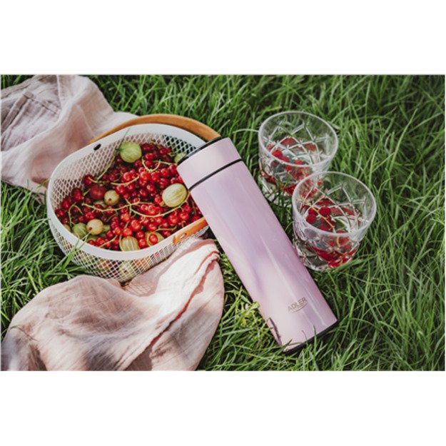 Adler | Thermal Flask | AD 4506p | Material Stainless steel/Silicone | Pink 1