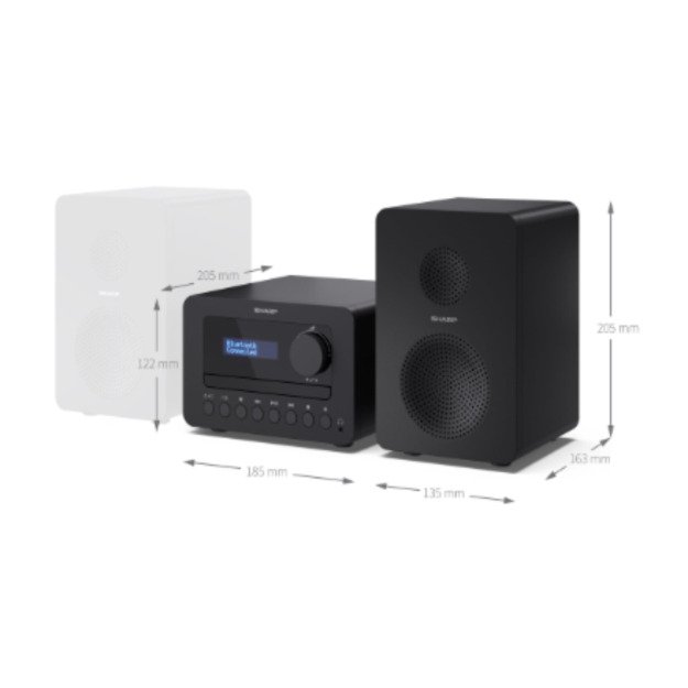 Sharp TOKYO FM Hi-Fi Micro System | XL-B514(BK) | AUX in | Bluetooth | CD player | FM radio 1