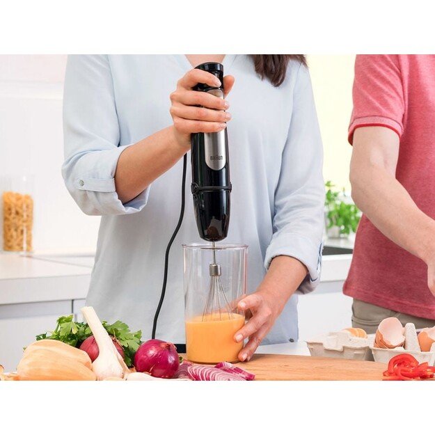 Braun MQ 7025X 0.6 L Immersion blender 1000 W Black, Stainless steel 4