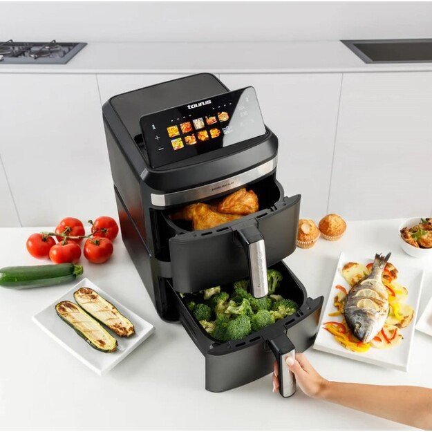 Taurus Air Duo Slim oil-free fryer with two baskets 6