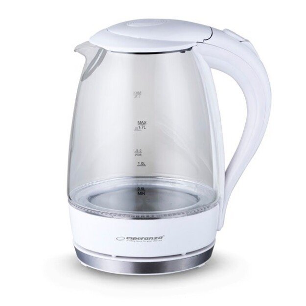 Kettle electric Esperanza Salto Angel EKK011W (2200W 1.7l, white color)