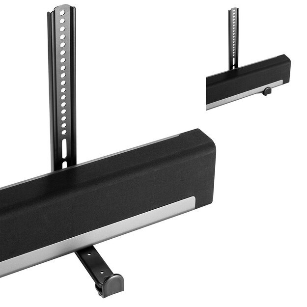 Maclean MC-914 Universal Soundbar Mount Speaker Holder Mounting Under TV up to 15kg VESA Space Saving 8