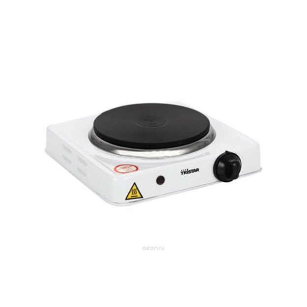 Tristar | Free standing table hob | KP-6185 | Number of burners/cooking zones 1 | Rotary | Black, White | Electric 1