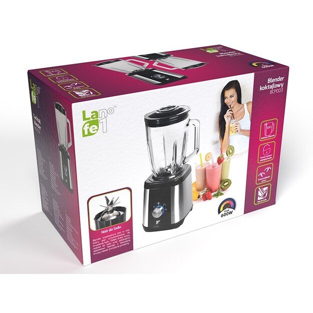 LAFE BCP003Blender 600W 1.5L Inox / Black 5