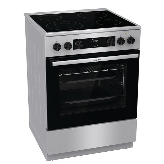 Gorenje GECS6C70XC cooker Freestanding cooker Electric Coil hob Stainless steel A