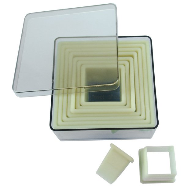 Square cutter set, smooth