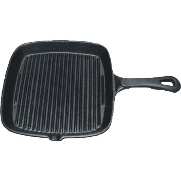 Grill pan, 23x23 cm, cast iron