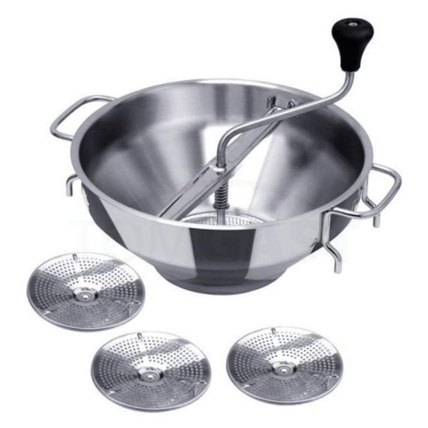 Vegetable strainer, diameter 32 cm, with 3 sieves