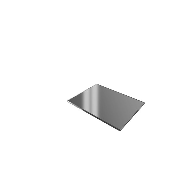 Glass plate, 17.5x32.5 cm, graphite, Tropos