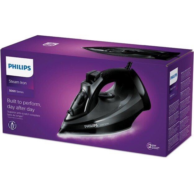 Philips 5000 series DST5040/80 iron Steam iron SteamGlide Plus soleplate 2600 W Black 1